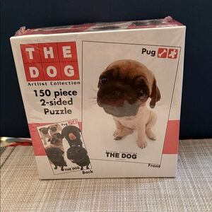 The Dog" two-sided pug 150-piece puzzle